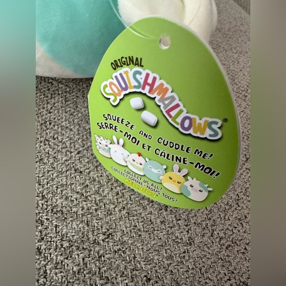 Nwt 🐮 8” plush Easter Belana Cow Anime Eyes Squishmallows 2021 - Picture 5 of 6